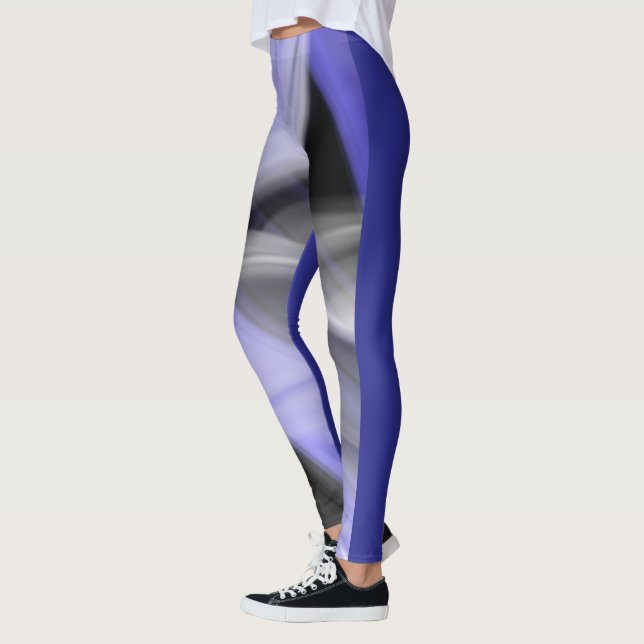 Leggings Abstrakt Trend Lavender Violet (Vänster)