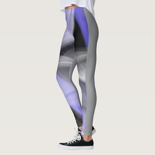 Leggings Abstrakt Trend Lavender Violet (Vänster)