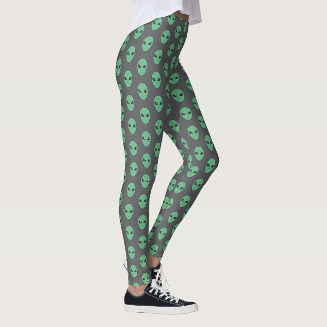 Leggings alienígena verde (Höger)