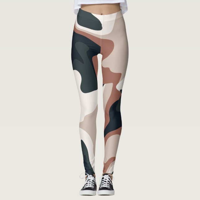 Leggings | Armékamouflage mönster (Framsida)