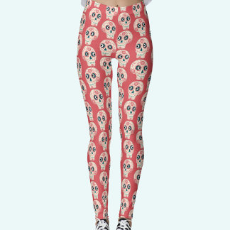 Leggings av mexikanskt socker från Skull Day of th