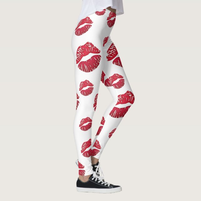 leggings blanco con besos (Höger)