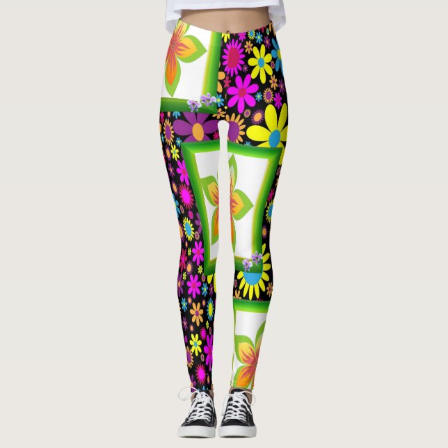 leggings blommig (Framsida)