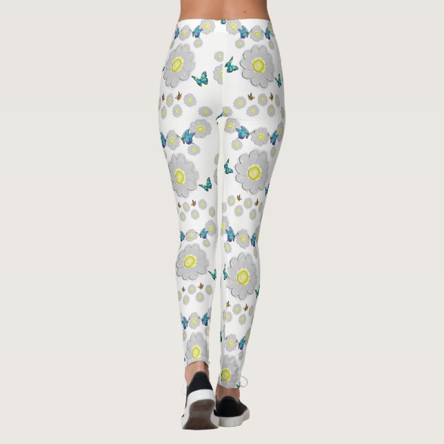 Leggings Blommig (Baksida)