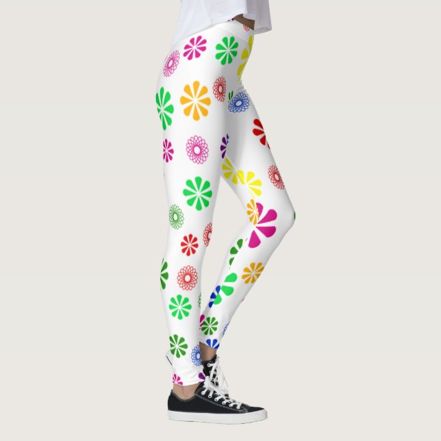 Leggings/Blommor och Spiral Leggings (Höger)