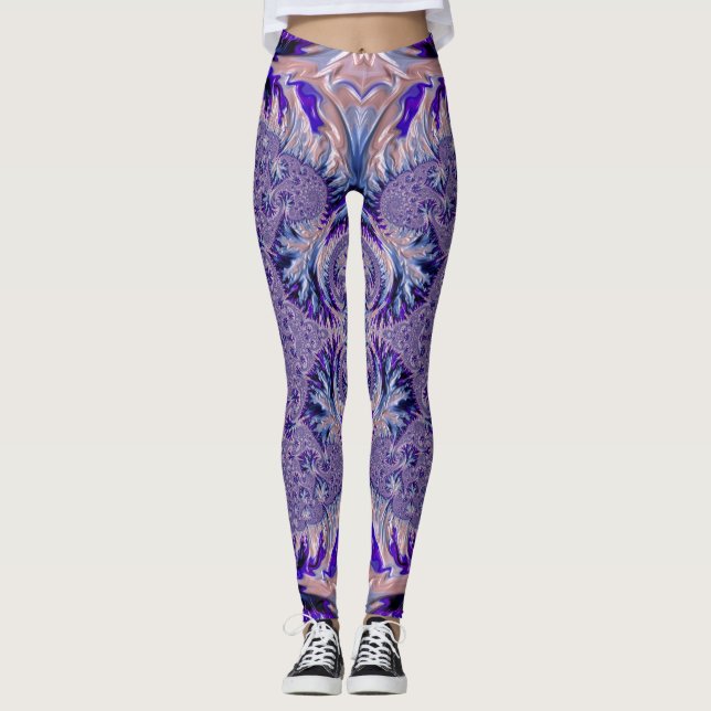 Leggings ~ blue lila ~ Original (Framsida)