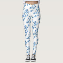 Leggings - Bubbles in Blue