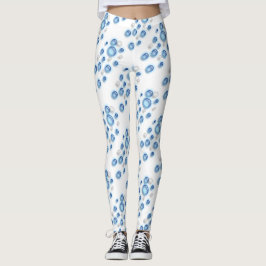 Leggings - Bubbles in Blue