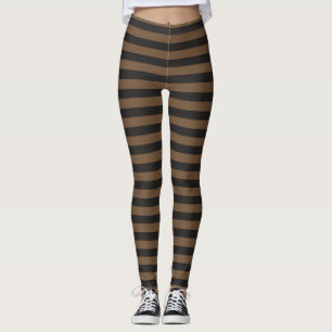 Leggings byxor bruna och svarta
