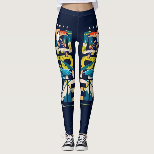 Leggings California surfa (Framsida)