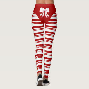 Leggings Candy cane jul