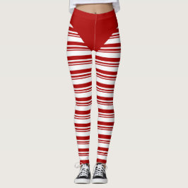 Leggings Candy cane jul