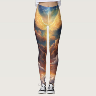 ’Leggings Celestiales: Seres de Luz y Nubes’ Leggings
