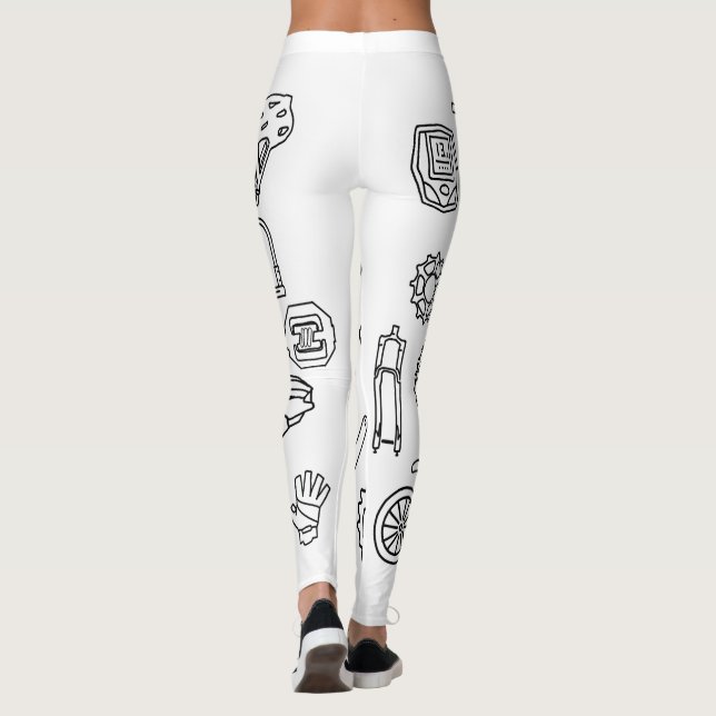 Leggings composants vélo (Baksida)