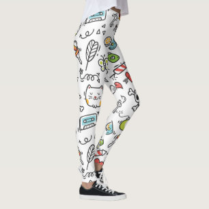 Leggings Cute Kawaii Mönster