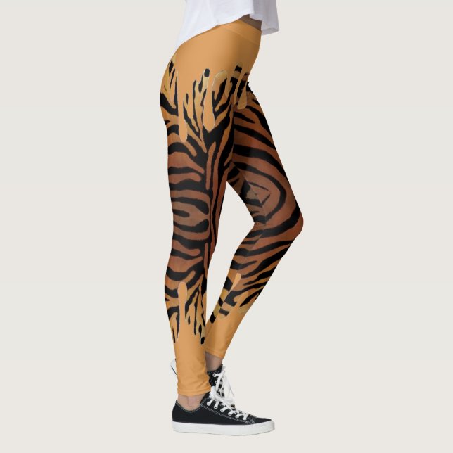 Leggings de tigre con color naranja derramado (Höger)