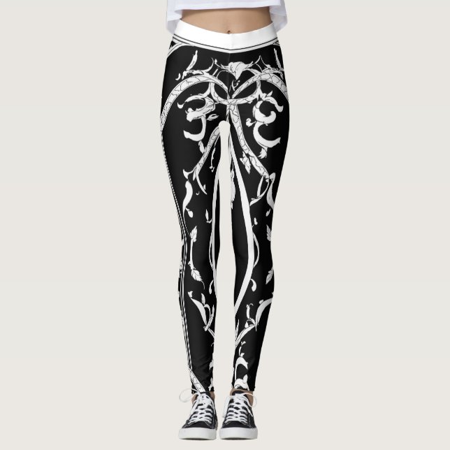 Leggings: Elegant Gothing trace Leggings (Framsida)