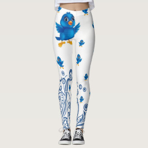 leggings fåglar