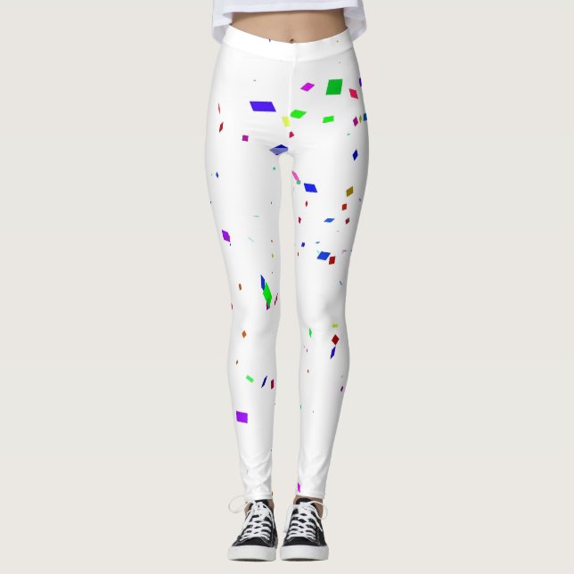Leggings - Fallande konfetti (Framsida)