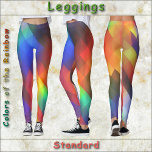 LEGGINGS - Färg i regnbågen<br><div class="desc">För dem av er som bära fet färger erbjuder den här designen varje färg i regnbågen, och kanske några andra. Finns i fem kvinnostorlekar (XS, S, M, L, XL). Se beskrivningen "Om den här produkten" nedan för allmän storleksändring och produktinformation. Bilden täcker hela benet, fram och tillbaka. ► Det kan...</div>