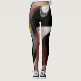 Leggings Fitness Abstrakt Art Black Power