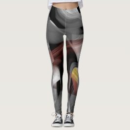 Leggings Fitness Abstrakt Art Black Power