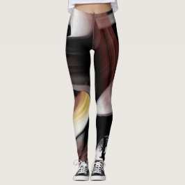 Leggings Fitness Abstrakt Art Black Power