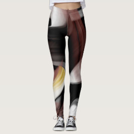 Leggings Fitness Abstrakt Art Black Power