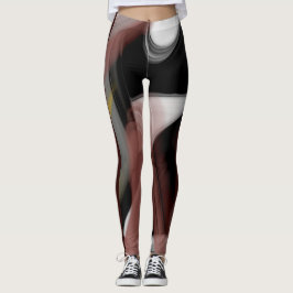 Leggings Fitness Abstrakt Art Black Power
