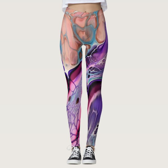 Leggings - Fjärilsvingar Abstrakt (Framsida)