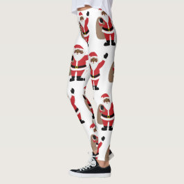 Leggings för amerikansk svart Jultomten