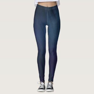 Leggings för Fitness-komprimering - Blå Natten Him