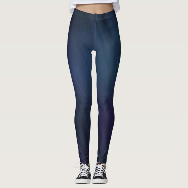 Leggings för Fitness-komprimering - Blå Natten Him (Framsida)