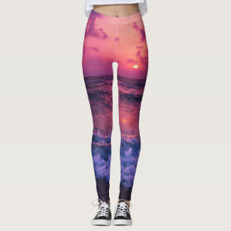 Leggings för kvinnor | Eco Fitness Lila SunSet