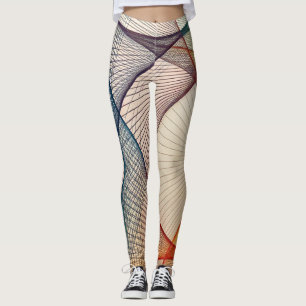 Leggings för Mönster i geometrisk Abstrakt
