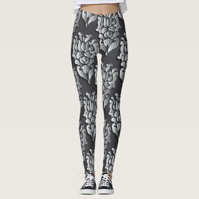 Leggings för svarta dammar för kvinnor (Framsida)
