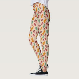 Leggings från Löv under hösten Mönster