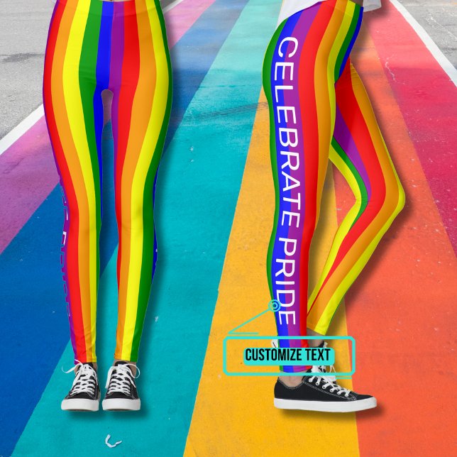 Leggings gay pride Firande (Show your support for diversity in style with these leggings showing the colors of the Pride flag.)