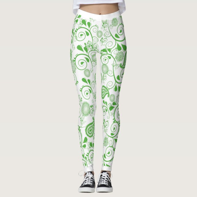 Leggings Grön Design (Framsida)