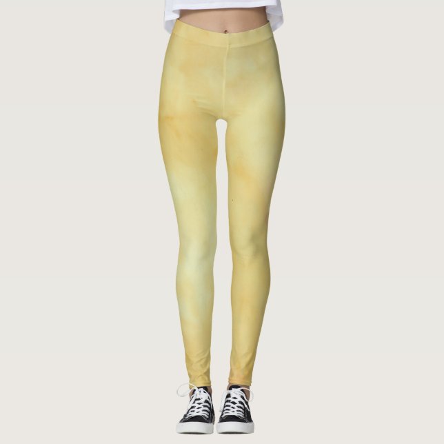 Leggings Gul Guld Design (Framsida)