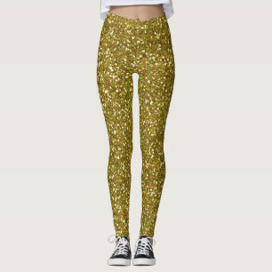 Leggings guld Glitter
