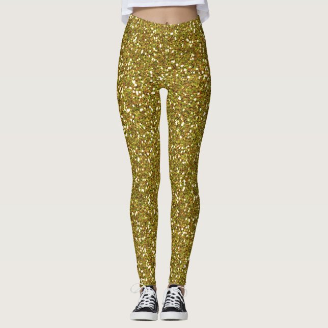 Leggings guld Glitter (Framsida)