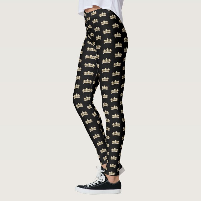 Leggings-Guld-Krona Leggings (Vänster)