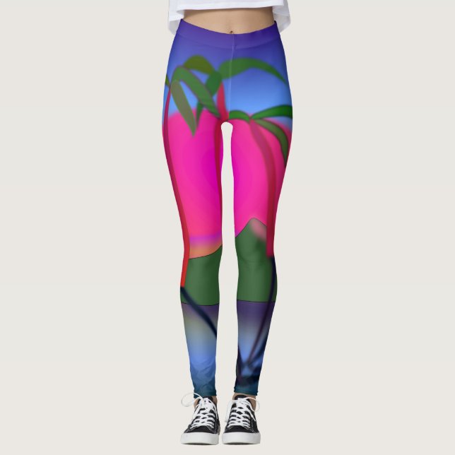 Leggings handflatan Träd (Framsida)