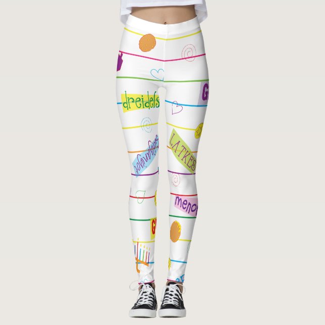 Leggings Hanukkah Design (Framsida)