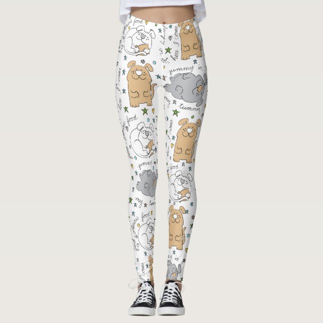 Leggings Hundar Design (Framsida)
