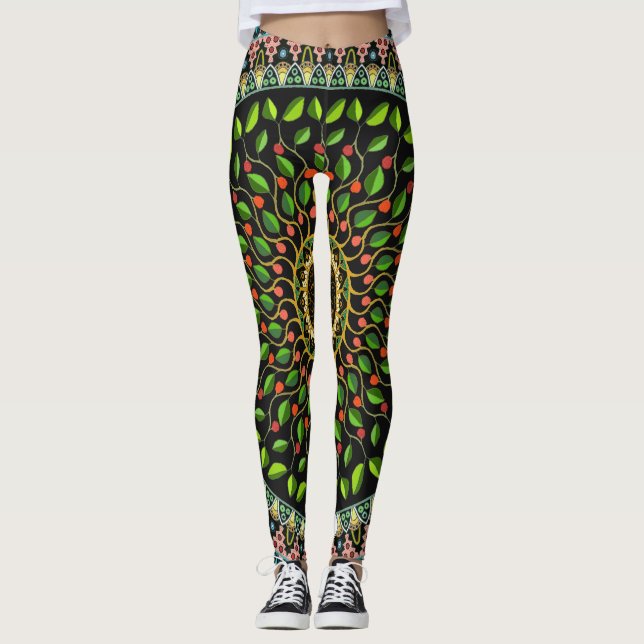 Leggings "Hypnagogia" (handritad, hel) (Framsida)