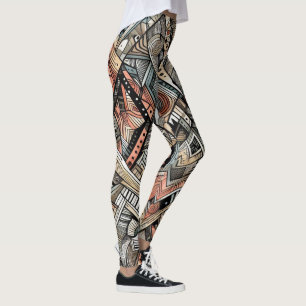 Leggings i African Tribal Mönster