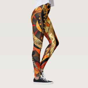 Leggings i African Tribal Mönster