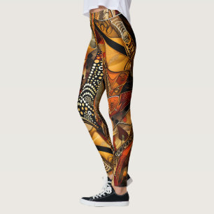 Leggings i African Tribal Mönster